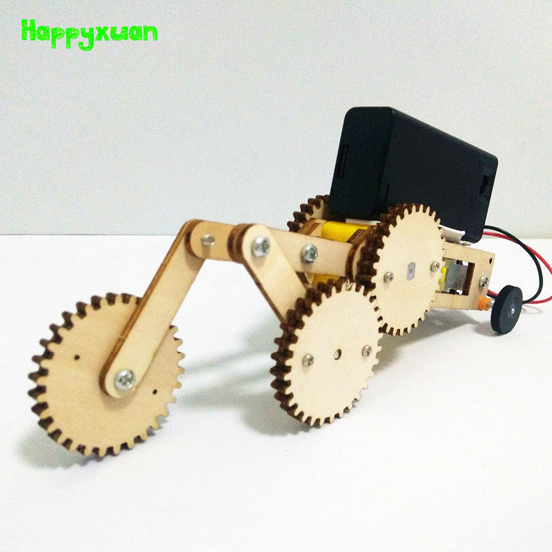 DIY Gear Drive Car Toy for Kids, STEM Learning Project for kids, Self-assembled Automotive Car