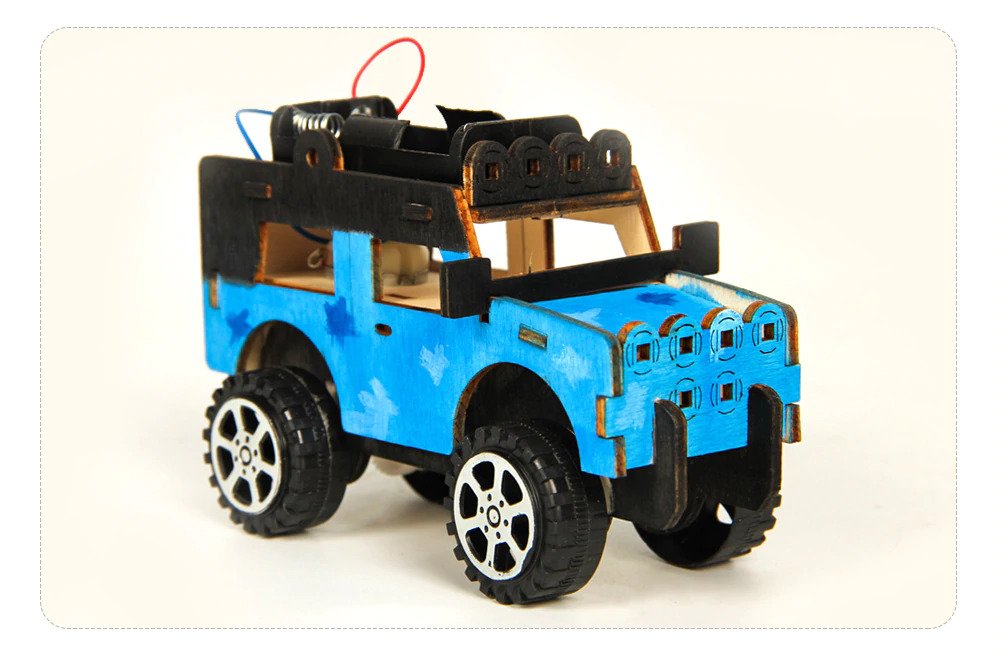 DIY Jeep for Children, STEM Educational Project for Children, Home, Play and Classroom Learning