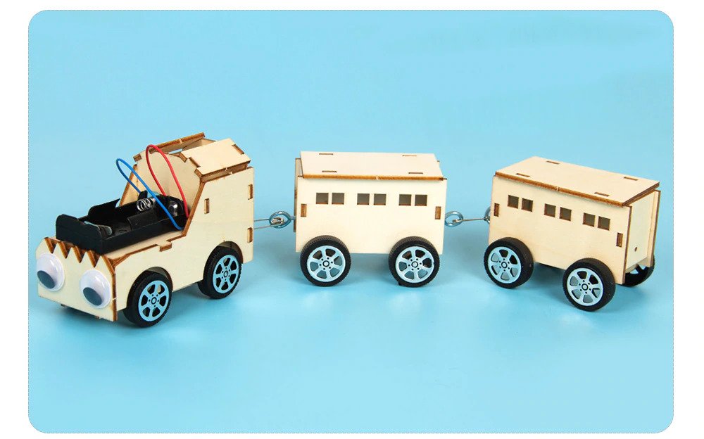 Train DIY Kit, STEM Science, Technology, Engineering and Mathematics Toy, Educational Project